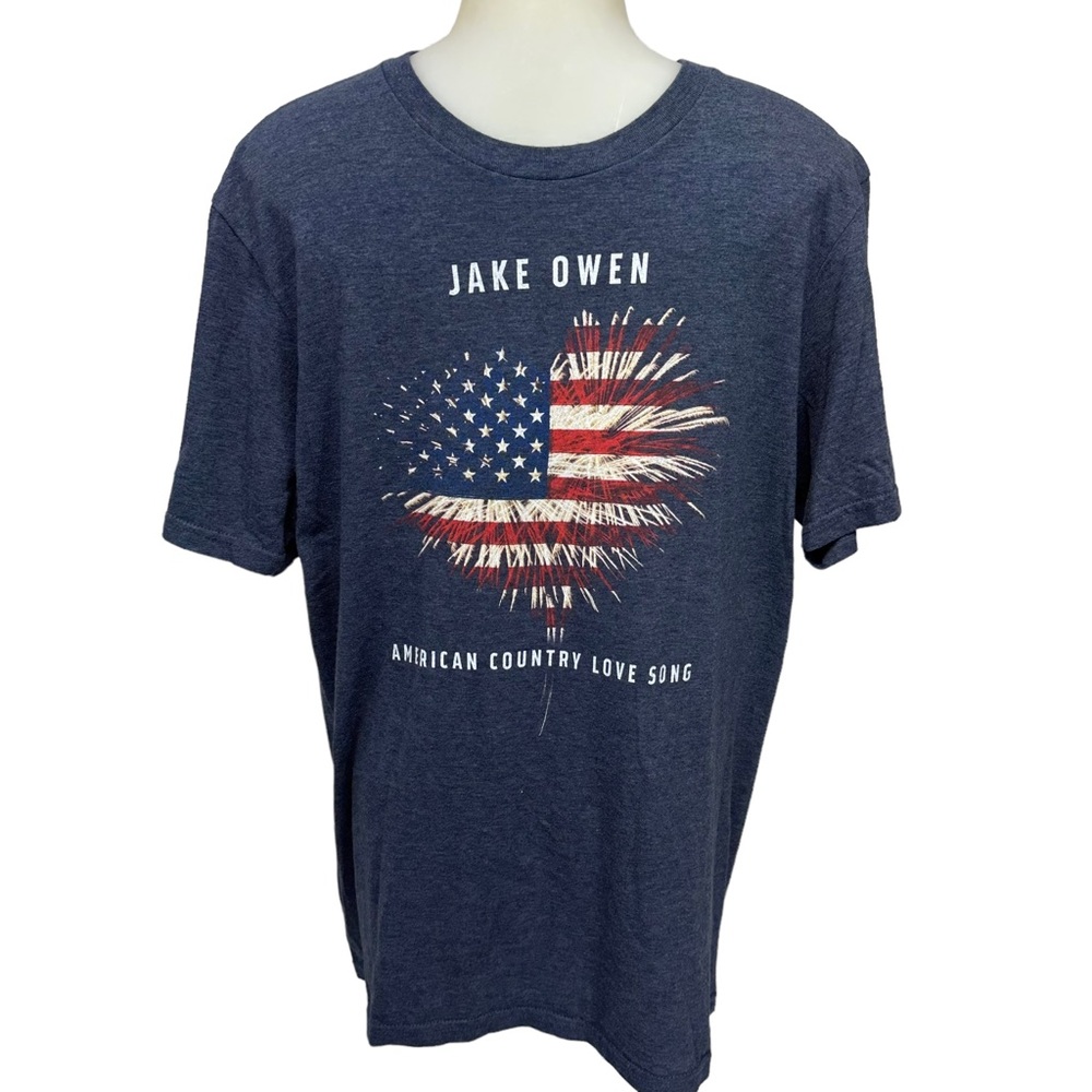 Jake Owen American Country Love Song Tee Country Tour Concert Shirt sz M